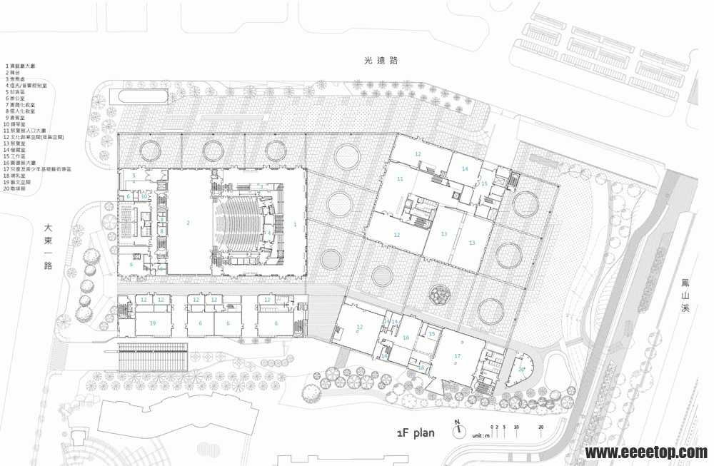 dezeen_Dadong-Art-Centre-by-MAYU-Architects_Ground floor plan.gif